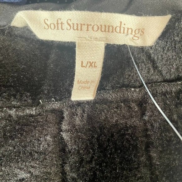 Soft Surroundings L/XL Kimono Jacket Batik Print Boho Chic Pom Pom Trim Festival - Picture 3 of 10